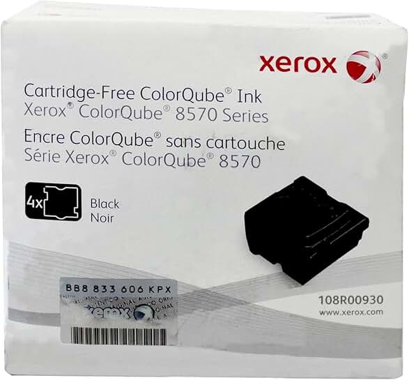 Black ink sticks for color printer, 4-pack