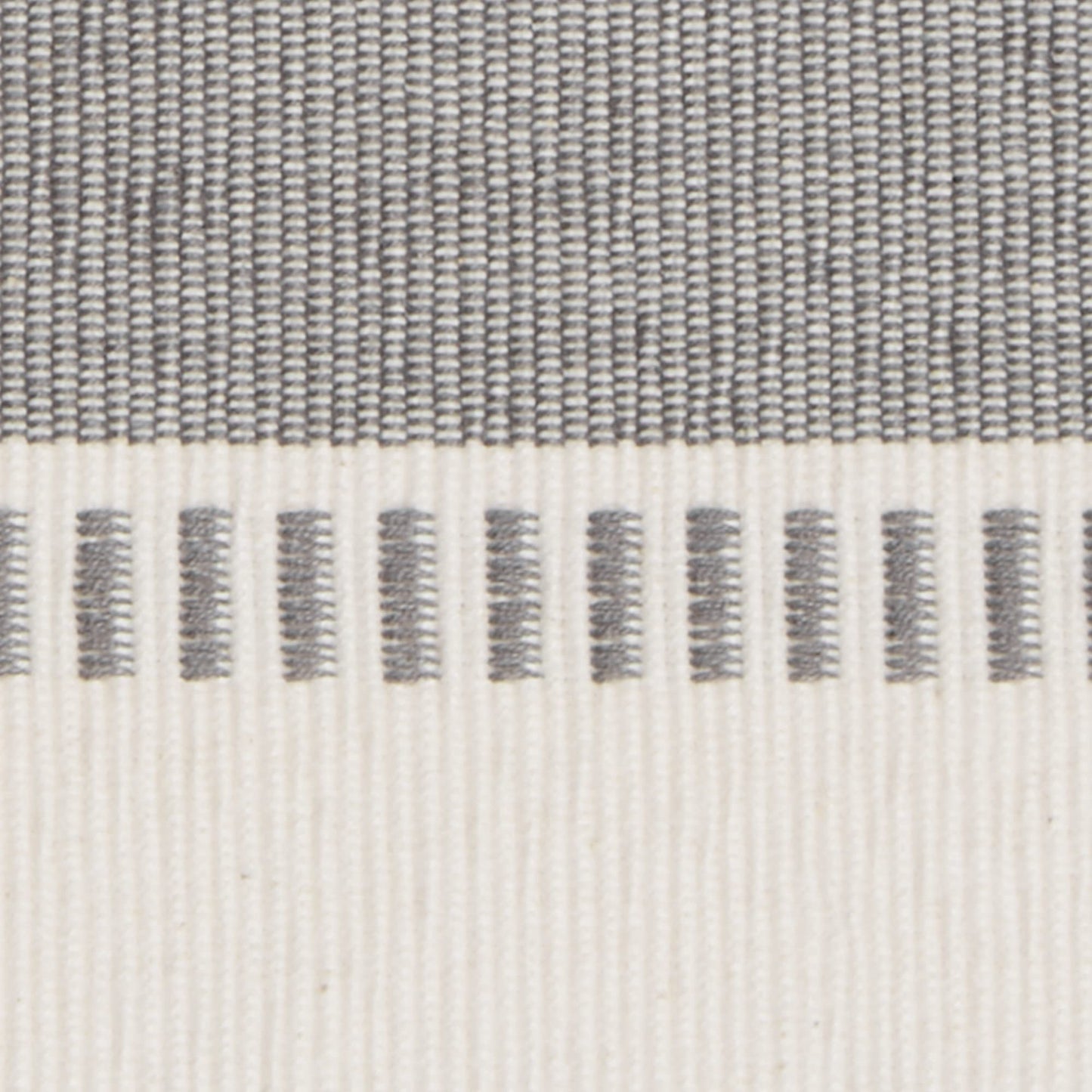 Dobby Stripe Woven Table Runner, 13x108, Cool Gray