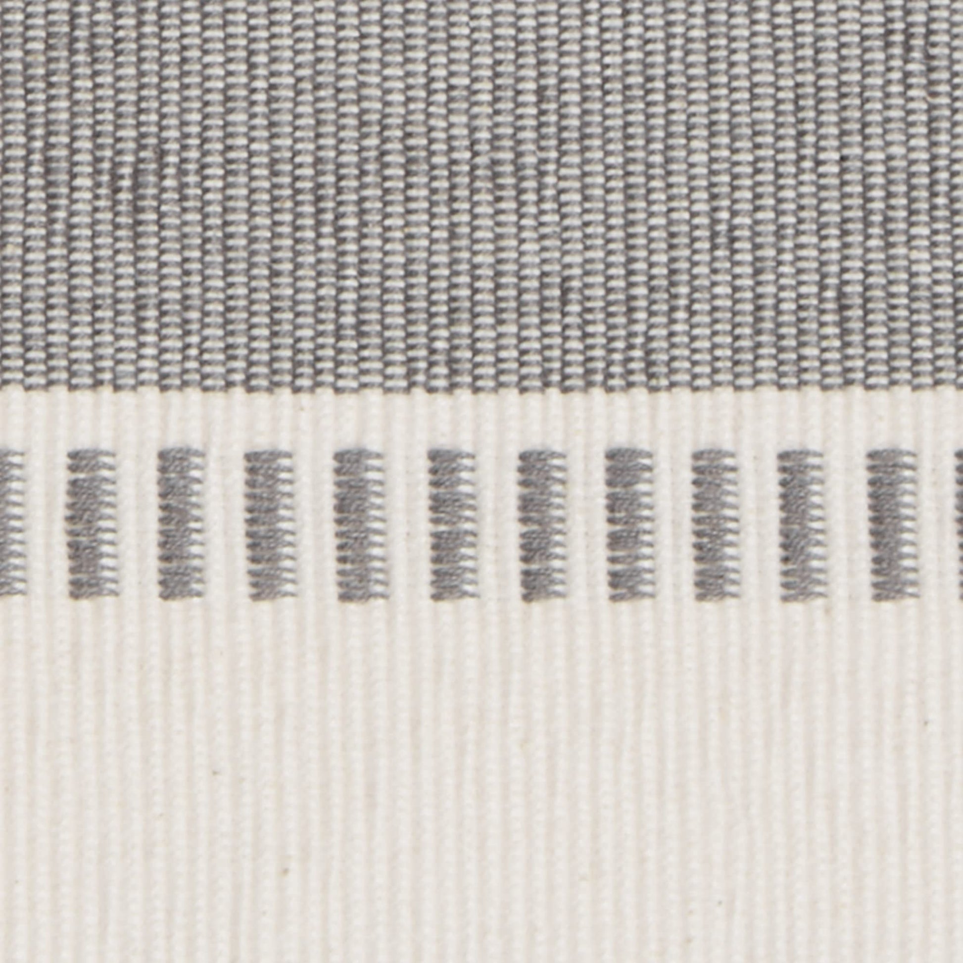 Dobby Stripe Woven Table Runner, 13x108, Cool Gray