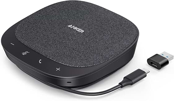 USB Conference Microphone with 360° Voice Coverage