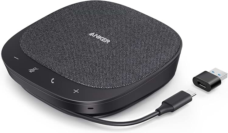 USB Conference Microphone with 360° Voice Coverage