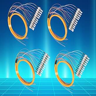 12-Pack 1.2m Singlemode Fiber Optic Pigtails