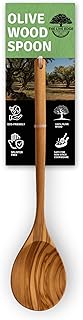 Handmade Olive Wood Spoon, 12-inch Long Handle