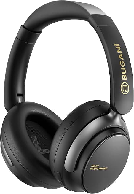Wireless Over Ear Noise Cancelling Headphones with Mic