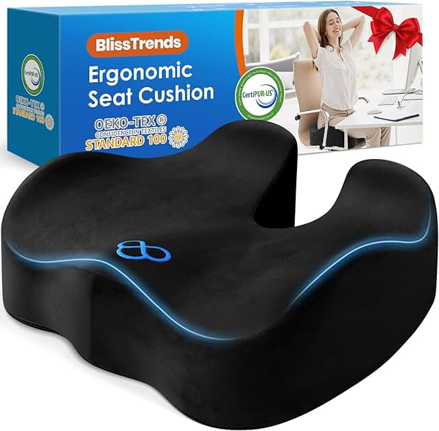 Thick Memory Foam Seat Cushion for Comfort