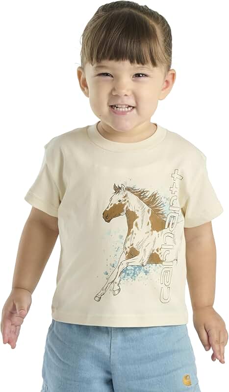 Kids' Short-Sleeve Dog T-Shirt for Girls