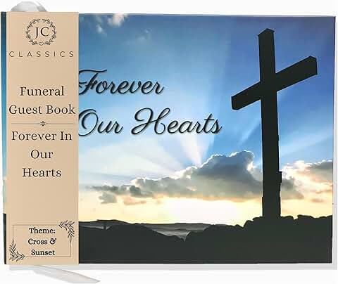 Funeral Guest Book for Memorial Service