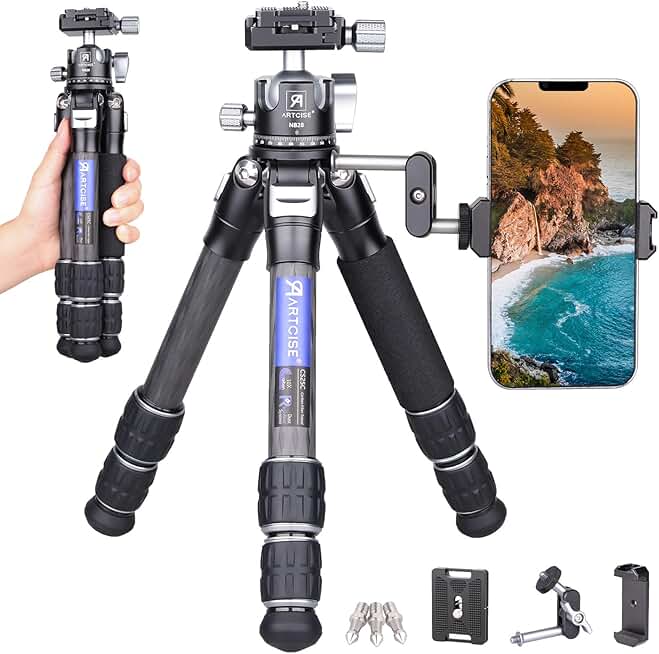 Lightweight Mini Carbon Tripod with Ball Head