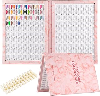 Pink Nail Color Swatch Book with Tips and Practice Cards