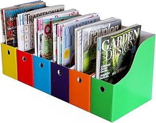 Magazine File Organizer Box in Multiple Colors