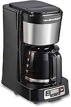 5-Cup Drip Coffee Maker with Programmable Clock