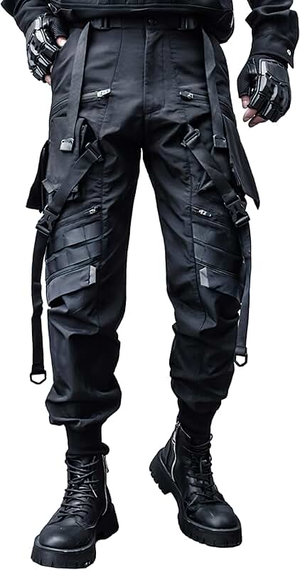 Men's Casual Cargo Jogger Pants with Pockets