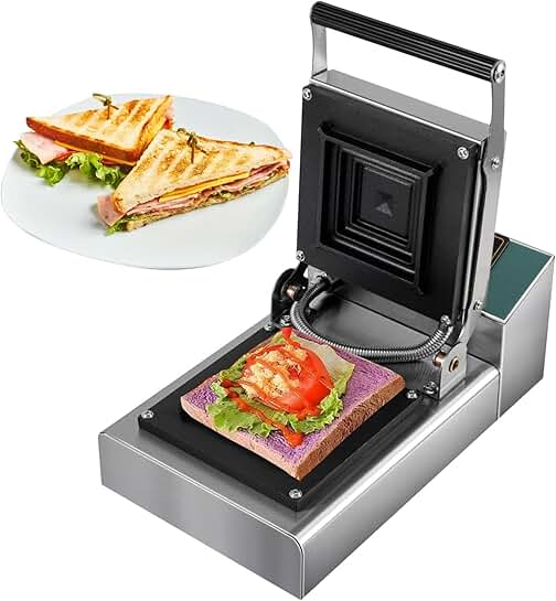 Electric Sandwich Maker with Indicator Lights