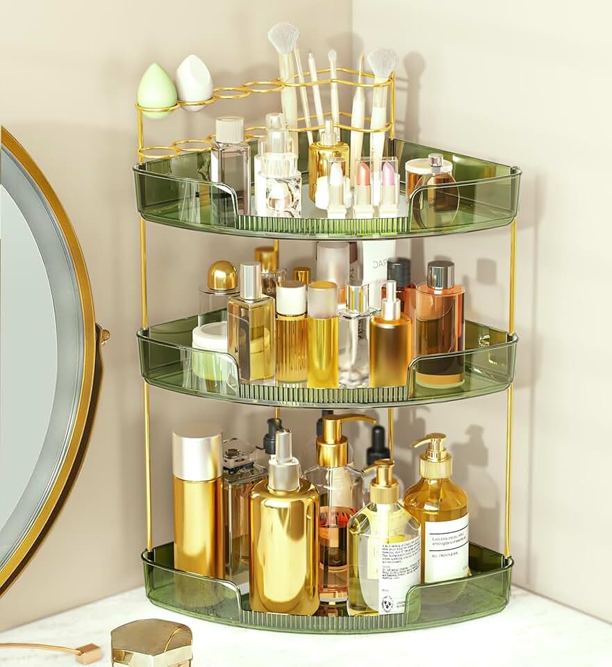 3-Tier Makeup Organizer for Vanity and Bathroom