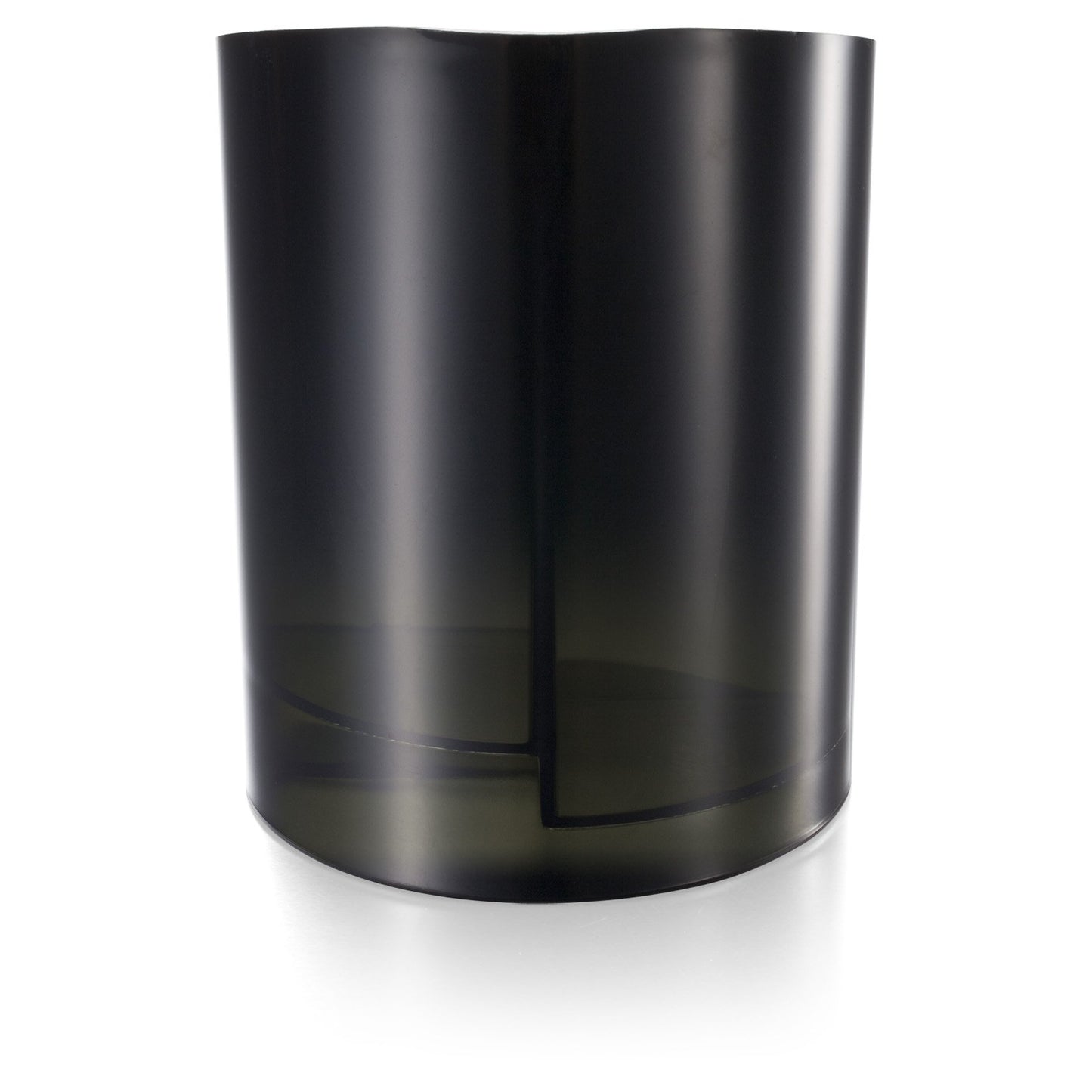 Large recycled plastic pencil cup in black