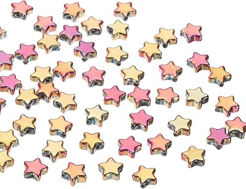 8mm Crystal Star Beads, 400 Pieces in Purple