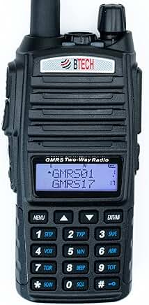 5W GMRS Two-Way Radio with Custom Channels and Weather Features