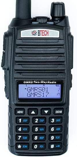 5W GMRS Two-Way Radio with Custom Channels and Weather Features