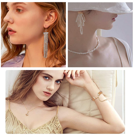 10 Styles Jewelry Tube End Caps for DIY Bead Projects