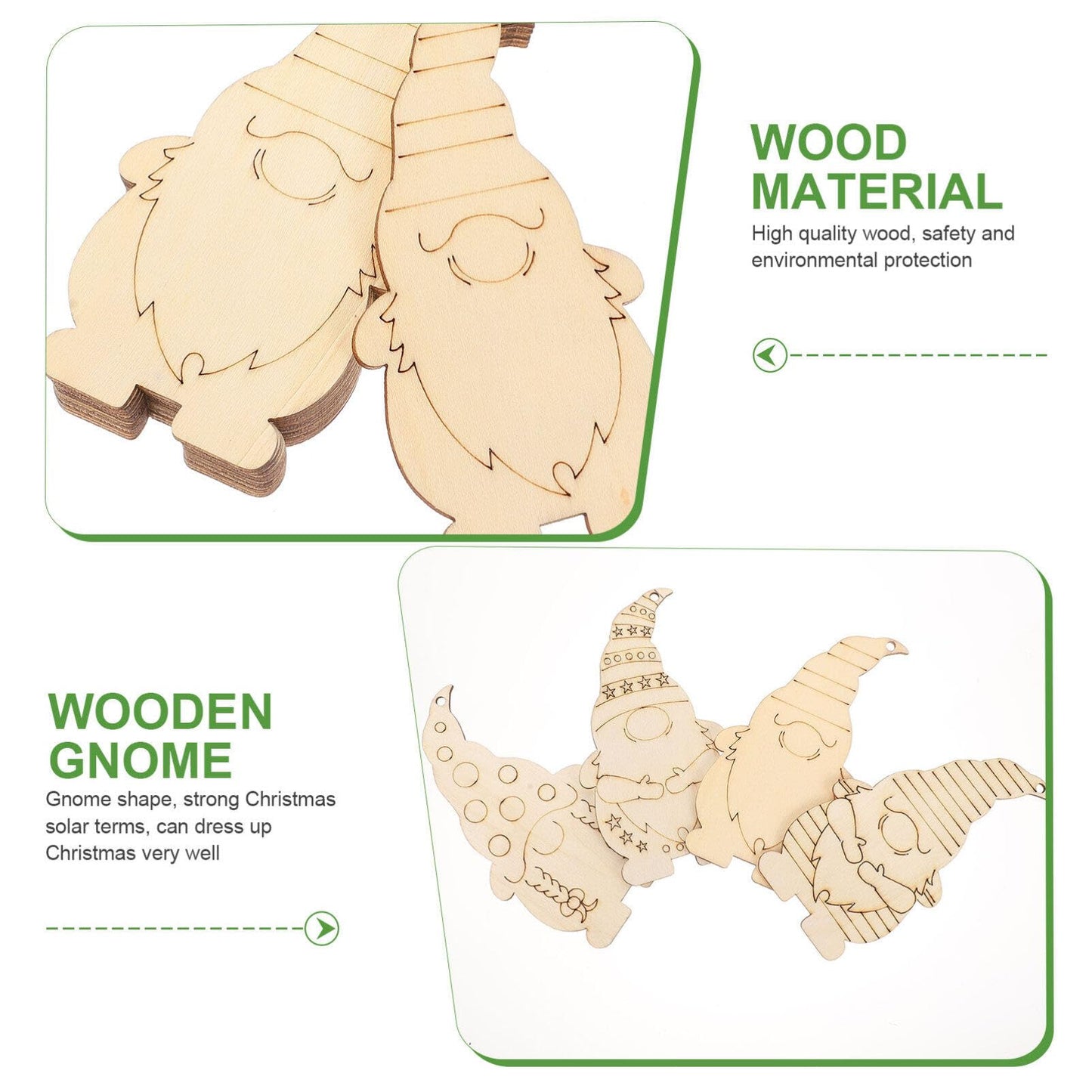 40pcs Unfinished Wooden Slices for Crafts and Decor