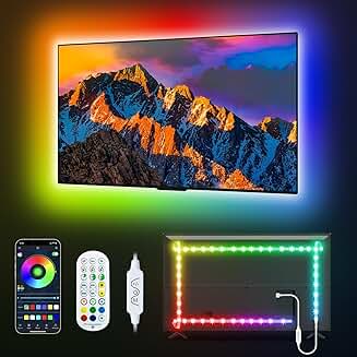 LED Backlight for TV, 9.8FT RGBICW Color Changing Strip