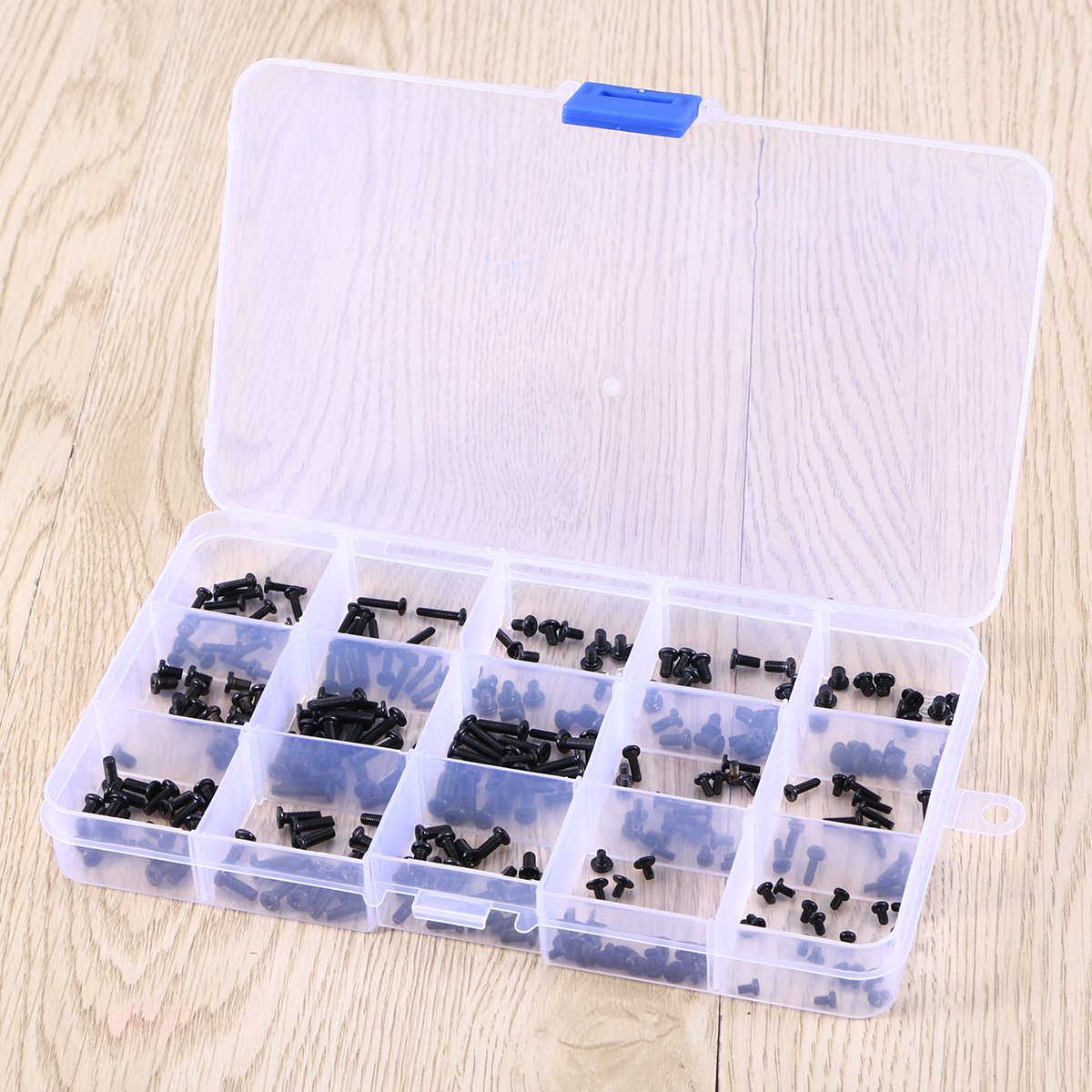 Screw Assorted Kit Universal Laptop PC Computer Repair Accessory 300Pcs (Black)