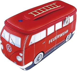 Neoprene Travel Makeup Bag with Bus Design