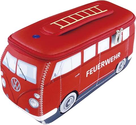 Neoprene Travel Makeup Bag with Bus Design
