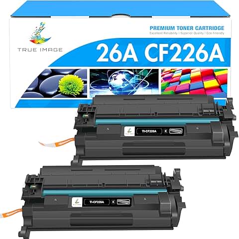 Black Laserjet Toner Cartridge for HP Printer, 2 Pack