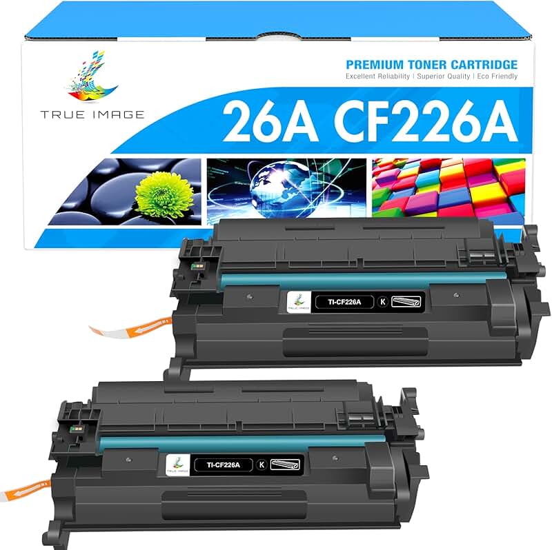 Black Laserjet Toner Cartridge for HP Printer, 2 Pack
