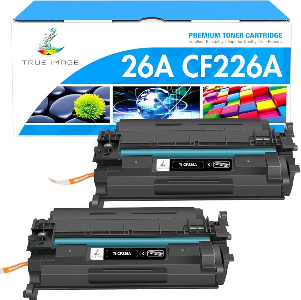 Black Laserjet Toner Cartridge for HP Printer, 2 Pack