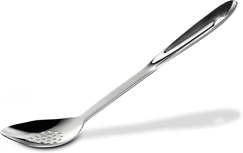 Stainless Steel Slotted Spoon for Kitchen Use