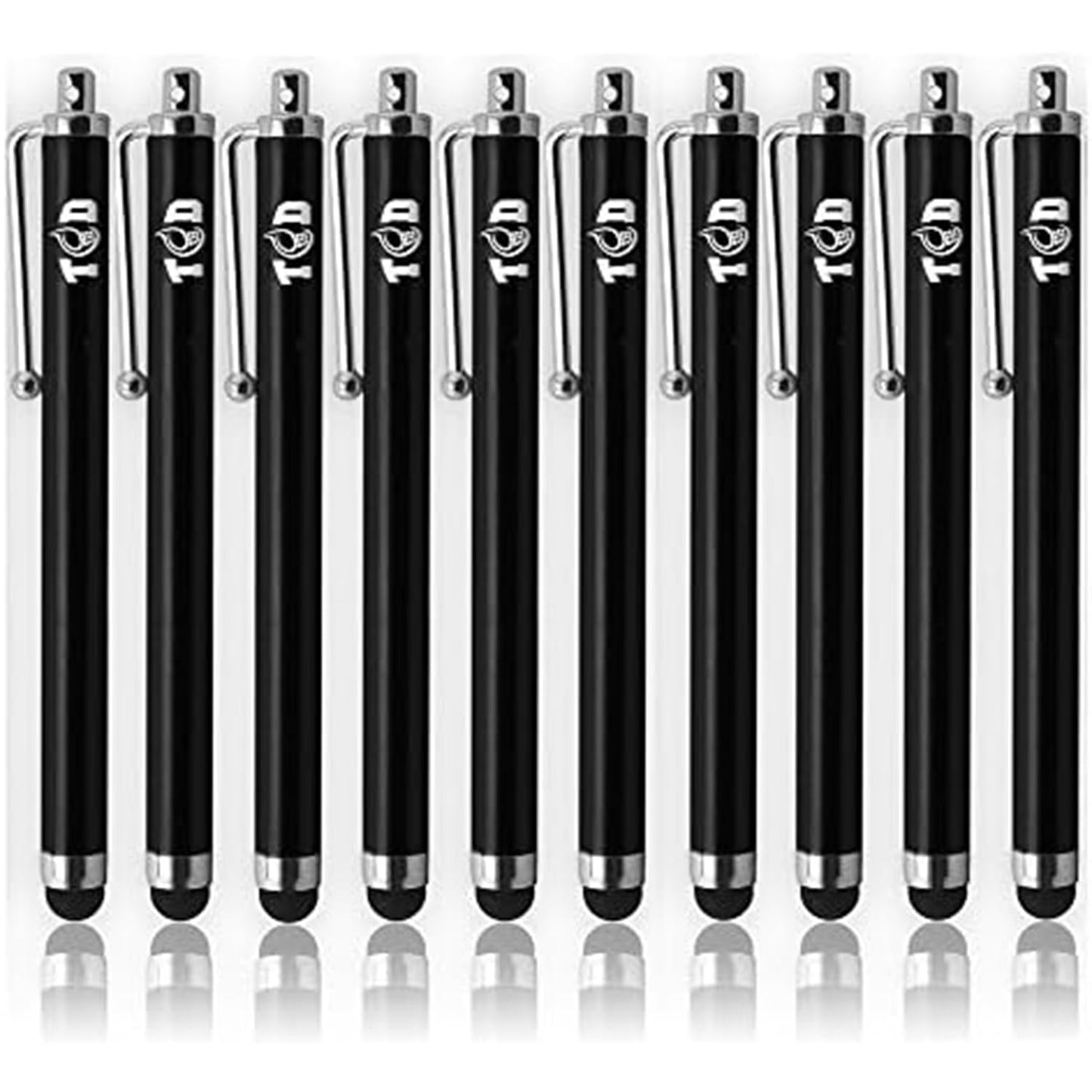 10-Pack Touchscreen Stylus Pen Set with Rubber Tips