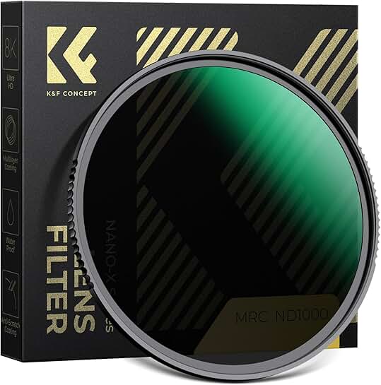 46mm 10-Stop Neutral Density Filter for Long Exposure Photography