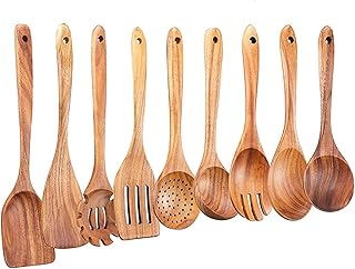 9-Piece Wooden Cooking Utensil Set