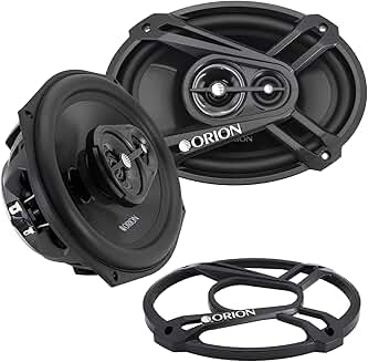 6x9 3-Way Coaxial Car Speakers, 320W, Full Range