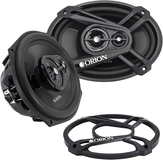 6x9 3-Way Coaxial Car Speakers, 320W, Full Range