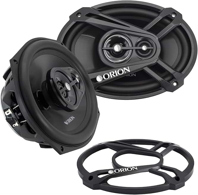 6x9 3-Way Coaxial Car Speakers, 320W, Full Range