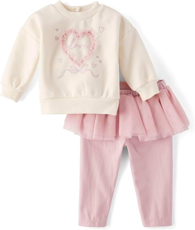 Baby Girl Long Sleeve Sweater and Pants Set