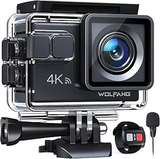 4K Waterproof Action Camera with 20MP, WiFi, and Accessories