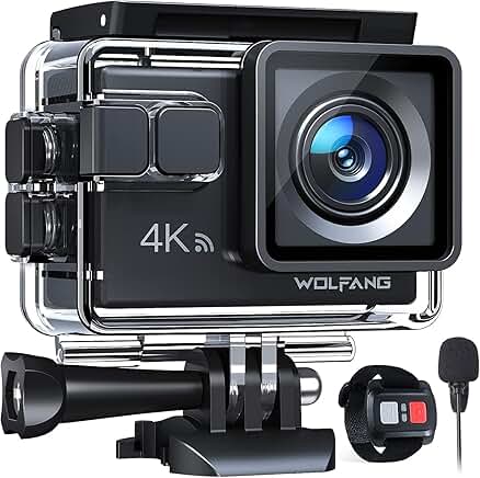 4K Waterproof Action Camera with 20MP, WiFi, and Accessories