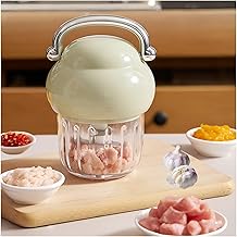 Small Glass Food Processor and Chopper for Meat and Vegetables