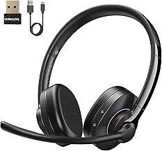 Wireless Bluetooth Headset with Mic for Work
