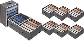 Set of 9 Large Wardrobe Clothes Organizers with Handles