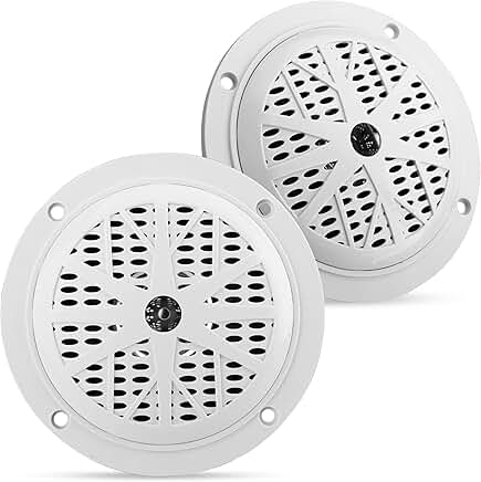 4-Inch Waterproof Marine Speakers, Pair