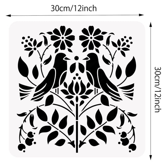 Hungarian Folk 12x12 Inch Template for Scrapbook and Decor