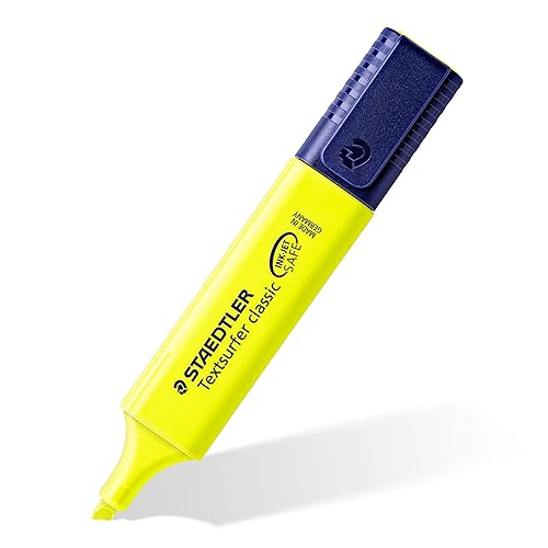 Yellow highlighter pens, box of 10