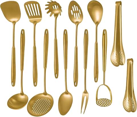12-Piece Stainless Steel Kitchen Utensil Set