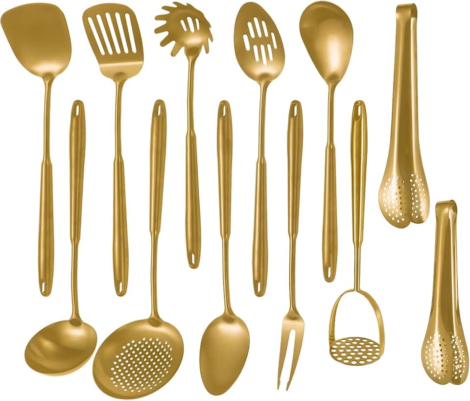 12-Piece Stainless Steel Kitchen Utensil Set