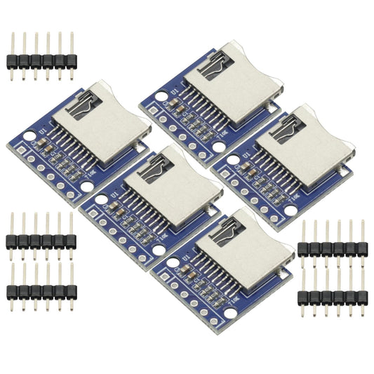Set of 5 Micro SD Card Modules for Arduino and ARM